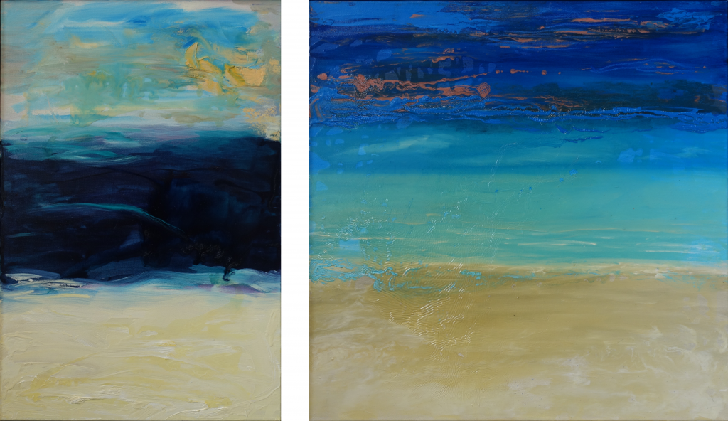 Mare I+II (40x60cm + 60x60cm)